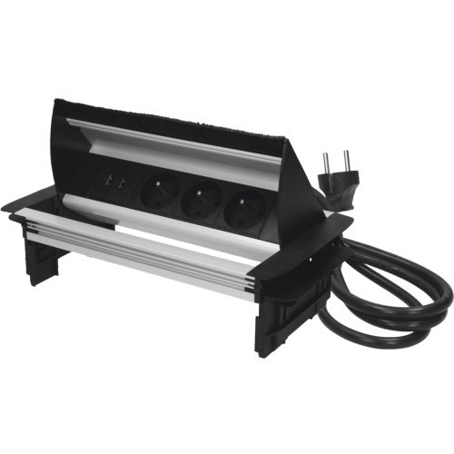 Bloc multiprises escamotable