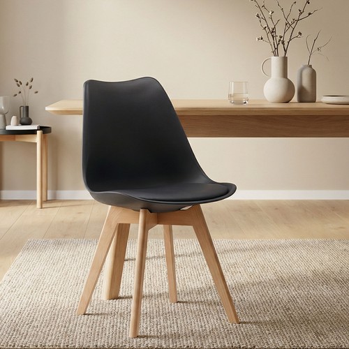 Chaise cuisine noir pieds - cuisine,
