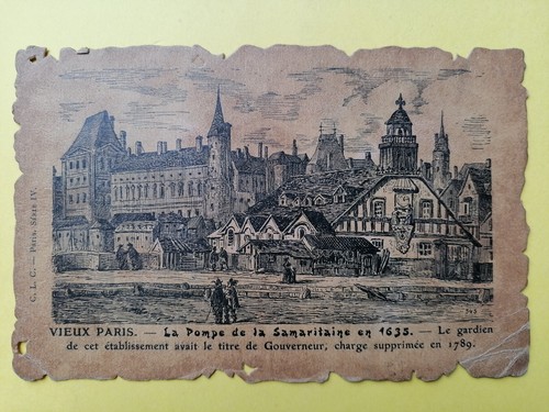 Old postcard style parchment - postcard,