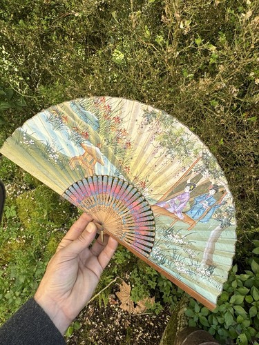 Ancien eventail japonais - ancien,