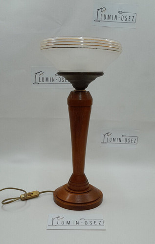 Lampe vintage poser bois - vintage,