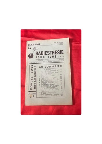 Revue radiesthésie pour tous - revue,