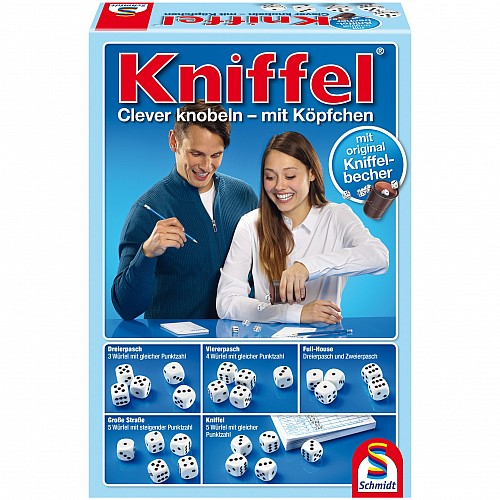 Kniffel avec gobelet - avec, en