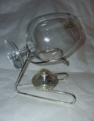 Réchaud cognac avec verre - cognac,
