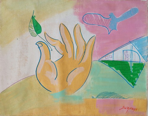 Peinture huile abstraite - à,