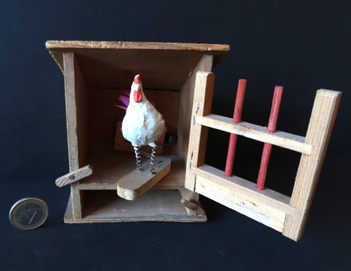 Poulailler avec coq jouet - avec,