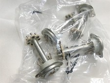 LOT 4x embase colonnette Support Socket Ceramic TUBE 7 pin broche miniature NOS