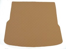 Matelassé Cuir artificiel BEIGE FONCÉ Tapis coffre pour Toyota Highlander IV Hyb