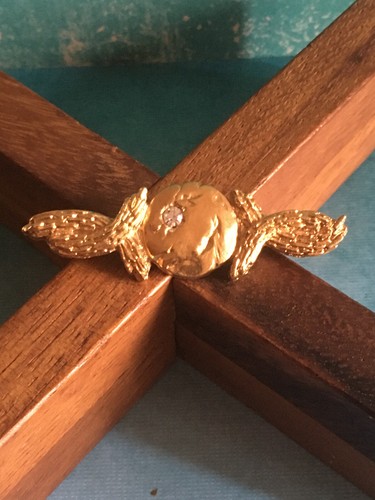 Vintage broche dorée par - broche,