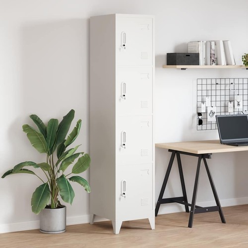 Armoire casiers blanc - armoire,