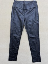 Legging droit en simili cuir