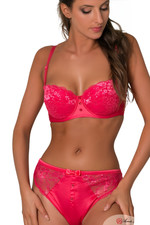 Ensemble Lingerie - Femme - Soutien Gorge - String - Couleur - Rose - Pétale