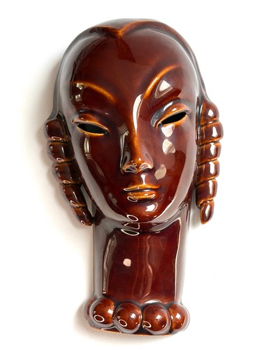 Masque femme faïence - de,