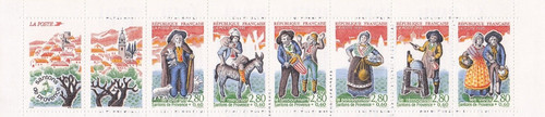 France 1995 carnet santons - france, de