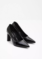 Freemans Noir Faux Cuir Talon