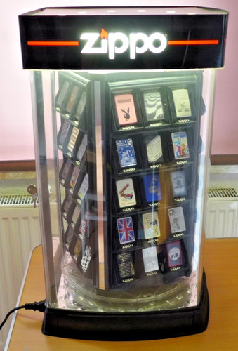 Rare zippo display case with - rare,