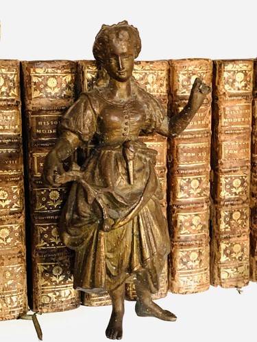 Statuette bronze femme doré - statuette,