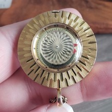 Vintage Ernest Borel "Cocktail" Kaleidoscope 36mm Pendant Watch w/ Chain, Swiss
