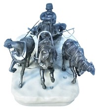 Imperial Russian Silver Troika by I. Sazikov after E. Lanceray, Moscow, ca. 1875