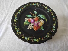 Ancienne Assiette décorative  déco cerises, branche de cerisier