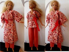 Barbie Lot vêtements poupée mannequin fait-main, pyjama
