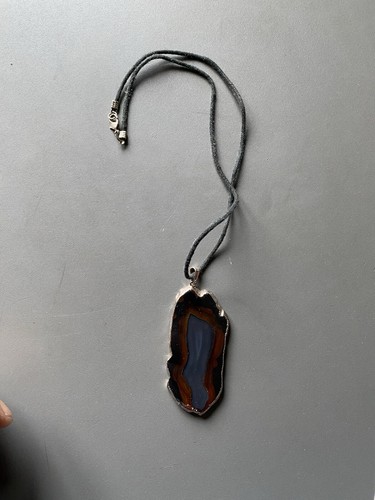 Pendentif tranche pierre - tranche,