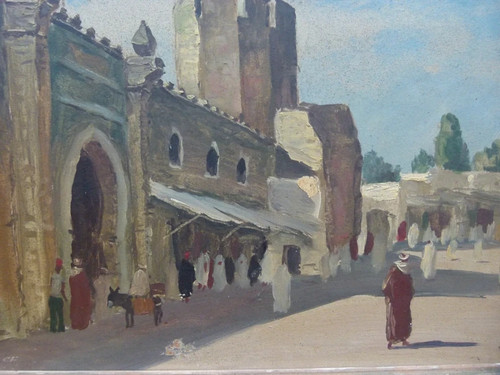 Tableau ancien huile peinture - tableau,
