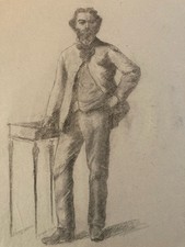 Dessin Crayon Portrait Barbe