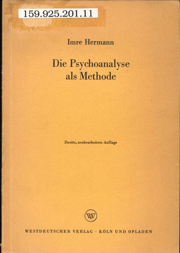 Die psychoanalyse als methode - psychoanalyse,