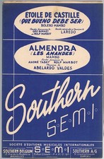 ÉTOILE de CASTILLE de LAREDO & ALMENDRA de VALDES Bolero Mambo Éd. SOUTHERN 1949