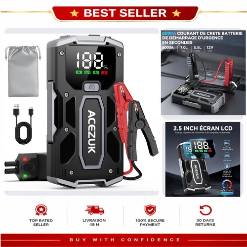 Booster batterie voiture - , 8000