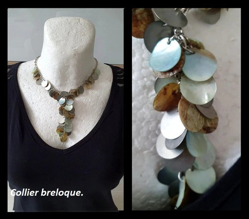 Collier fantaisie breloques - à,