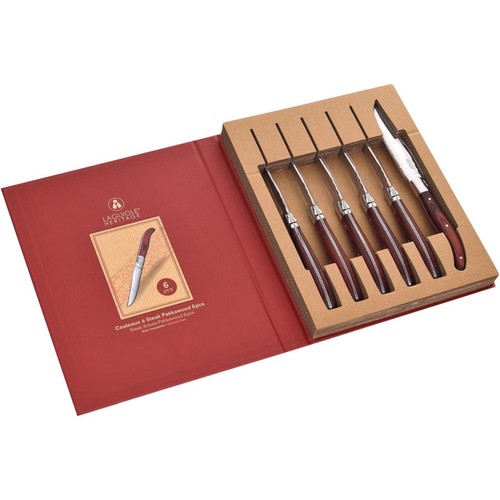 Couteaux steak coffret 6 - couteaux, à