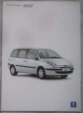 2003 Peugeot 807 range Brochure Pub. No. MCP 2103