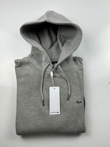 Sweat capuche lacoste gris - sweat,
