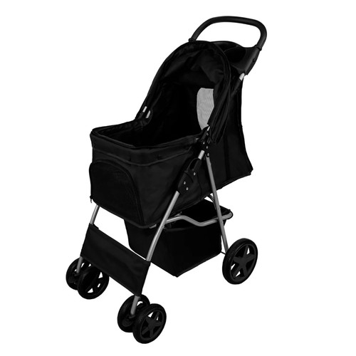 Poussette noire pliable pour - pliable,