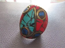 bague turquoise,corail et