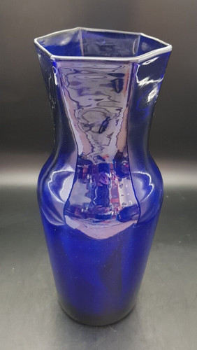 Vase bleu cobalt verre - vase,
