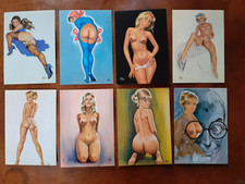 8 CARTES POSTALES ASLAN PIN UP