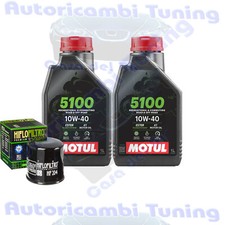 Set Entretien Huile Motul 5100 10W40 pour Yamaha YXR700 Rhino Car 4x4 2008>2013