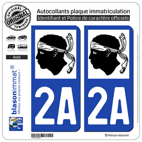Stickers autocollant plaque - 2,