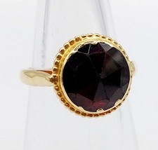 Bague antique or 18k grenat de