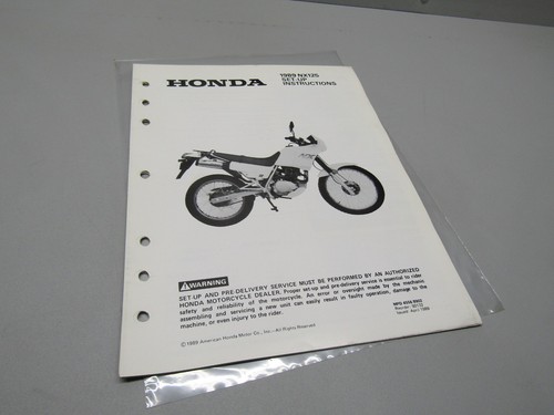 1989 honda nx125 oem - 1989, genuine