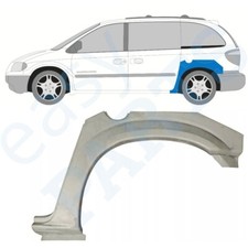 CHRYSLER VOYAGER DODGE CARAVAN 2000-2008 Tôle de Réparation Arrière / Gauche