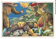 CAR-ADOP10-0846-CHROMOS - historia de catalunya - mort del comte de santa colo