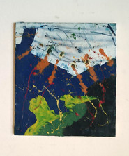 Abstract painting - oil on canvas - Simone Ciani - 90s - material