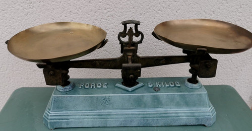 Balance ancienne type roberval - balance,