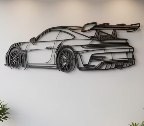 Deco murale metal voiture - deco,