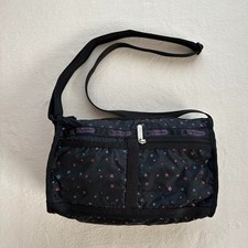 Ressport Sack Star 7507 Black Deluxe Everyday Sholder Bag USED From JAPAN