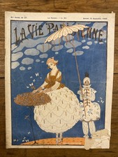 Revue La Vie Parisienne  1923 #37  " Roses D'Automne " George BARBIER-  Curiosa